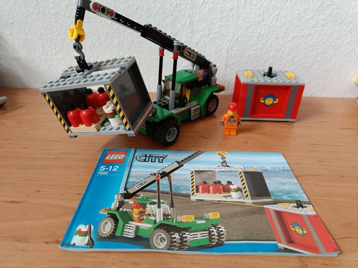LEGO City 7992 Container Stacker/container stapelaar, Kinderen en Baby's, Speelgoed | Duplo en Lego, Gebruikt, Lego, Complete set