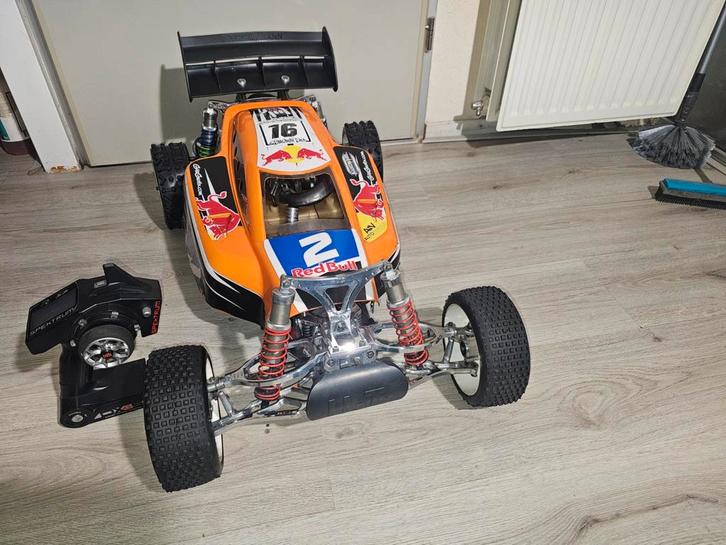 Hormann ht3 v3 g4z 26cc stage3 rijklaar, Hobby en Vrije tijd, Modelbouw | Radiografisch | Auto's, Zo goed als nieuw, Auto offroad