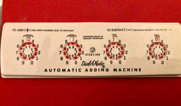 Sterling Dial-a-matic Rekenmachine - Vintage 1960 beschikbaar voor biedingen