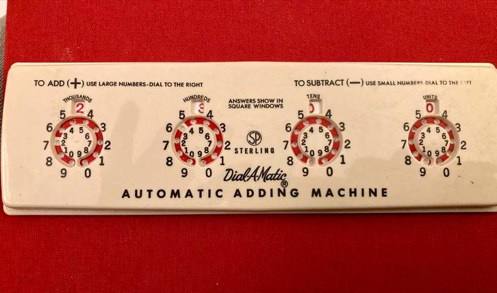 Sterling Dial-a-matic Rekenmachine - Vintage 1960, Antiek en Kunst, Antiek | Kantoor en Zakelijk, Ophalen of Verzenden