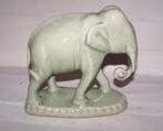 Prachtig keramieken beeld Indische Olifant. 17x16cm. Nwst., Ophalen of Verzenden, Zo goed als nieuw, Dier