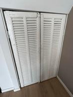 Witte Louvredeurtjes twee stuks, 100 tot 150 cm, Zo goed als nieuw, 25 tot 50 cm, Overige houtsoorten