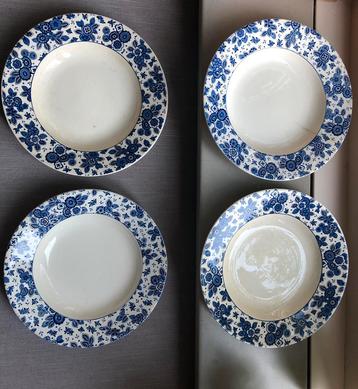 Beatrix servies: 4 diepe borden beschikbaar voor biedingen