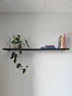 Donkerbruine boekenplank / wandplank met beugels, Huis en Inrichting, Woonaccessoires | Wandplanken en Boekenplanken, Ophalen