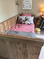 Vintage houten bed. Eenpersoonsbed, bedbank hout., Kinderen en Baby's, Kinderkamer | Bedden, Ophalen, 85 tot 100 cm, Gebruikt