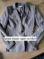 Grijze blazer maat xs h&m zgan, Jasje, Grijs, Maat 34 (XS) of kleiner, H&M