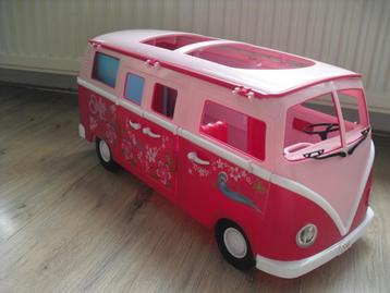 Hawai camper Steffi Love Volkswagen bus Barbie auto roze VW beschikbaar voor biedingen
