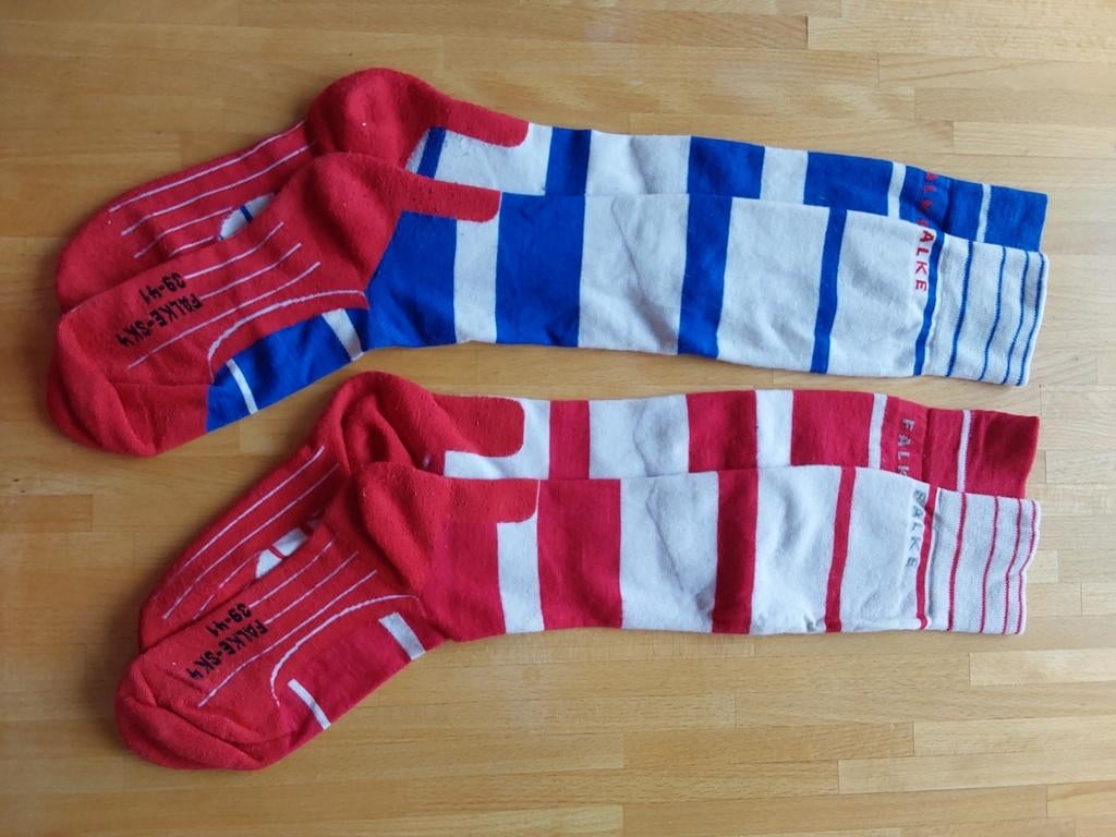 Falke sk4 skisokken, maat 39-41, 2 paar, Overige kleuren, Falke, Maat 39 t/m 42, Gedragen