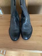 Mooie zwarte leten laarsjes maat 40, Zwart, Boots, Ophalen of Verzenden, Zo goed als nieuw