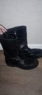 Leren Boots / Laarzen - Maat 38, Hoge laarzen, Zwart, Ophalen of Verzenden, Ziengs