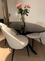 Eettafel met 4 luxe Eichholtz eetstoelen te koop, Huis en Inrichting, Tafels | Eettafels, 200 cm of meer, Zo goed als nieuw, Rechthoekig