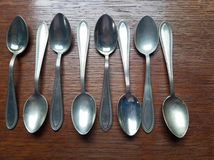 8 antieke lepeltjes, Antiek en Kunst, Antiek | Bestek, Ophalen of Verzenden