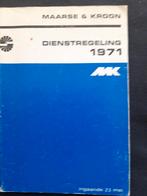 Maarse & Kroon Dienstregeling ingaande 23 mei 1971, Verzamelen, Ophalen of Verzenden, Zo goed als nieuw, Bus of Metro, Boek of Tijdschrift