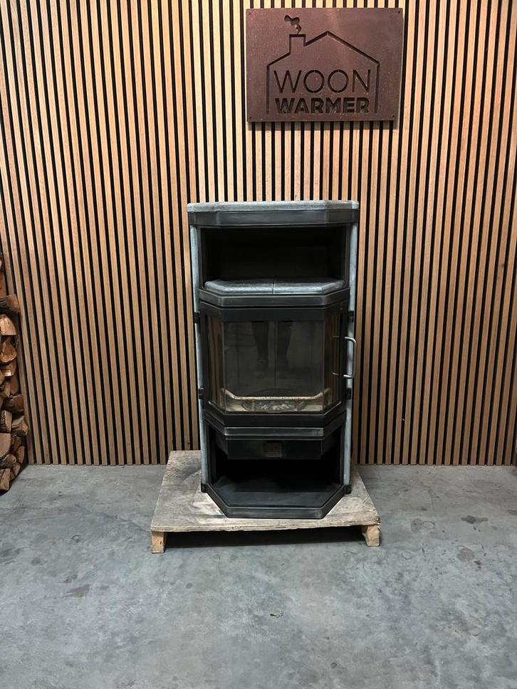 25146 Speksteenkachel Dan skan 7kw, Huis en Inrichting, Kachels, Gebruikt, Vrijstaand, Houtkachel, Hout, Ophalen
