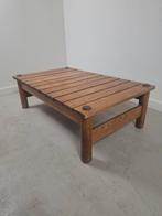 Vintage design salontafel wabi-sabi japandi brutalist tafel, Gebruikt, 100 tot 150 cm, Minder dan 50 cm, Rechthoekig