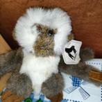 Oude Apenheul aap knuffel bruin met wit 16 cm met kaartje, Ophalen of Verzenden