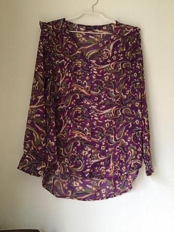 So Soires Blouse paars meerkleurig maat S beschikbaar voor biedingen