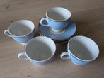 Royal Doulton "Bruce Oldfield" Powder Blue Cups & Saucers, Ophalen of Verzenden