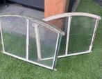 2 stalraampjes en 1 half rond raamkozijn, Doe-het-zelf en Verbouw, Glas en Ramen, Ophalen, Zo goed als nieuw, Minder dan 80 cm