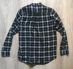 Gant hem overhemd flanel katoen blauw groen wit ruit L, Verzenden, Gedragen, Blauw, Gant