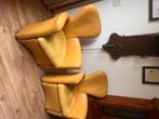 Twee Leolux fauteuiltjes, Huis en Inrichting, Fauteuils, Ophalen, Gebruikt, 75 tot 100 cm, Stof