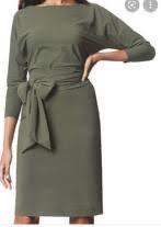 LaDress Caroline Olijfgroen - Maat L, Maat 42/44 (L), Ophalen of Verzenden, Zo goed als nieuw, Knielengte