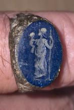 Romeins ringdeel Minerva met baby bodemvondst, Antiek en Kunst, Ophalen of Verzenden