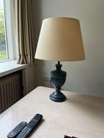 Klassieke Tafellamp Groen/Beige, Ophalen, Gebruikt, Stof, 50 tot 75 cm