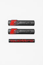 Audi S Line Quattro Emblemen - Zwart, Ophalen of Verzenden, Nieuw, Achter, Audi