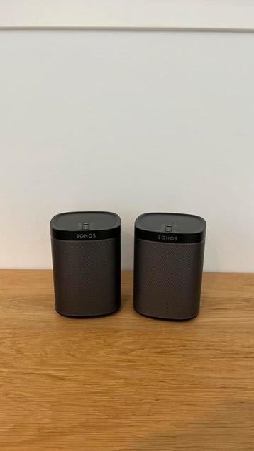 Sonos Play 1, Zwart, Zo goed als nieuw, volledige set beschikbaar voor biedingen