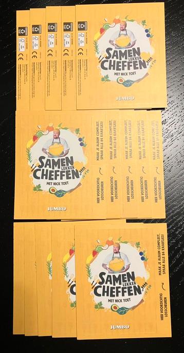 Jumbo bakkaartjes / samen lekker cheffen beschikbaar voor biedingen