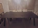 Zwarte Eettafel 6/8 personen, Huis en Inrichting, Tafels | Eettafels, Ophalen, Overige materialen, 200 cm of meer, 50 tot 100 cm