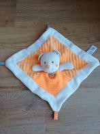Knuffeldoekje doekje nicotoy beer beertje oranje wit, Ophalen of Verzenden, Zo goed als nieuw, Beer