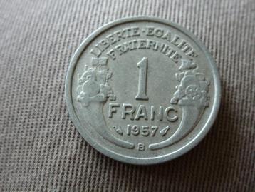 Frankrijk -  1 Franc 1957 B aluminium mooie kwaliteit beschikbaar voor biedingen