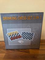 Drink schaak- en damspel, Hobby en Vrije tijd, Gezelschapsspellen | Bordspellen, Ophalen of Verzenden, Nieuw