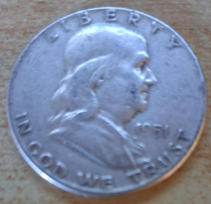 Verenigde Staten, Half Dollar 1951 - zilver, Postzegels en Munten, Munten | Amerika, Losse munt, Noord-Amerika, Zilver, Ophalen of Verzenden