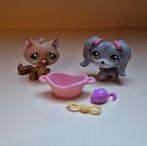 Littlest Pet Shop Pet Pairs Kitten #194 en Maltese #193, Ophalen of Verzenden, Zo goed als nieuw