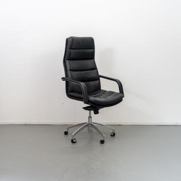 10 Artiort burreaustoel Channel Zwart leer beschikbaar voor biedingen