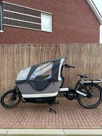 Gazelle Makki bakfiets 2024 (3201km) 400w + HUIF - TOP STAAT, Ophalen, Huif, Zo goed als nieuw, 2 kinderen