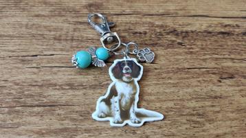 Tas/Sleutelhanger Engelse springerspaniel met beschermengel beschikbaar voor biedingen