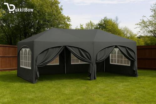 Easy up partytent 6x3 grijs, Tuin en Terras, Partytenten, Nieuw, Minder dan 5 meter, Ophalen of Verzenden