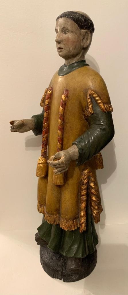 Antiek Houten Kerkbeeld ~ Antiek Heiligen Beeld 19e Eeuw., Antiek en Kunst, Antiek | Religie, Ophalen