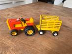 Tonka tractor met kar jaren 70, Ophalen of Verzenden, Gebruikt, Tractor of Landbouw, Overige merken