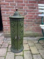 Antieke Kolenkachel - Gietijzer - Groen, Ophalen
