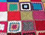 Granny Squares kleed 220cm bij 235cm, Hobby en Vrije tijd, Breien en Haken, Ophalen of Verzenden, Zo goed als nieuw