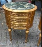 Napoleon nachtkastje kast barok bladgoud  2x, Ophalen of Verzenden