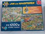 Jan van Haasteren 2 x 1000 stukjes puzzel, Ophalen of Verzenden, Zo goed als nieuw