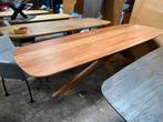Acacia Houten Eettafel Deens Ovaal - B-keuze, Ophalen, Gebruikt, 100 tot 150 cm, 200 cm of meer