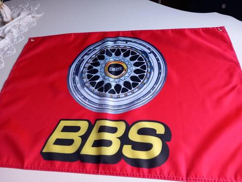 BBS BANNER 60X90 MET BEVESTIGGINGS OGEN MOOIE KLEUREN, Auto diversen, Wieldoppen, Nieuw, Ophalen of Verzenden