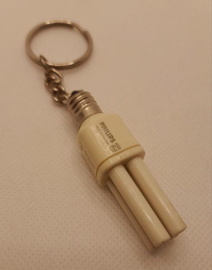 Oude vintage sleutelhanger van Philips lampen, Verzamelen, Sleutelhangers, Zo goed als nieuw, Merk, Ophalen of Verzenden